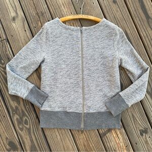 Madewell Zip Back Crewneck Sweatshirt